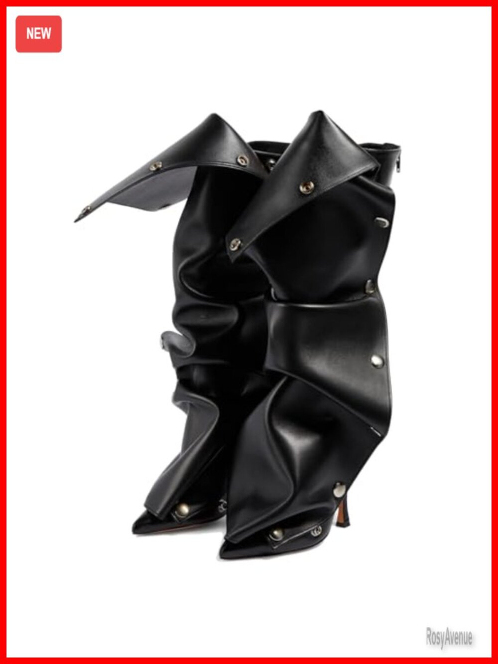 Stiletto Heel Knee High Boots Pointed Toe Denim Zipper Applique Slouchy
